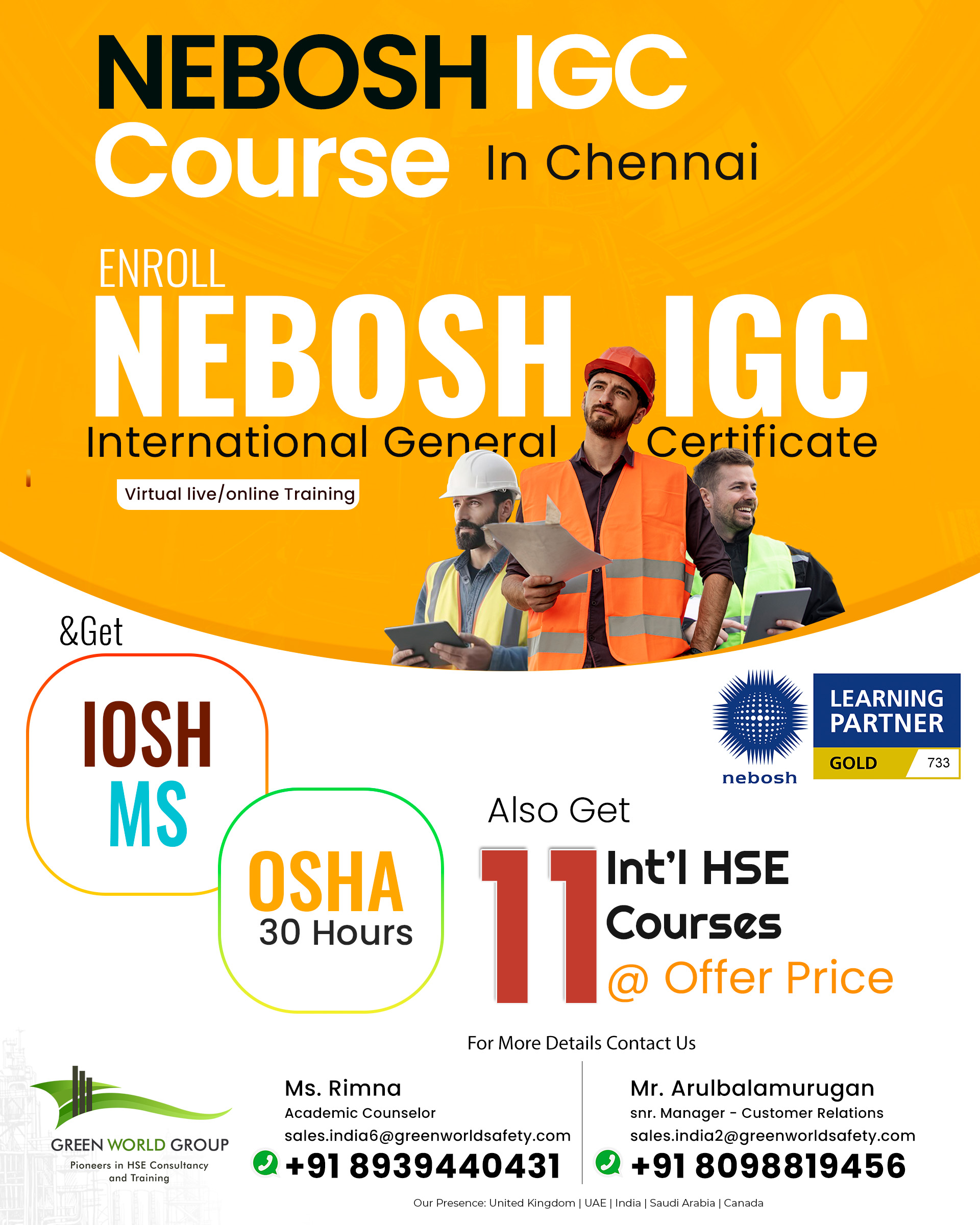 NEBOSH_IGC_700_batch_Celebration_New_Delhi