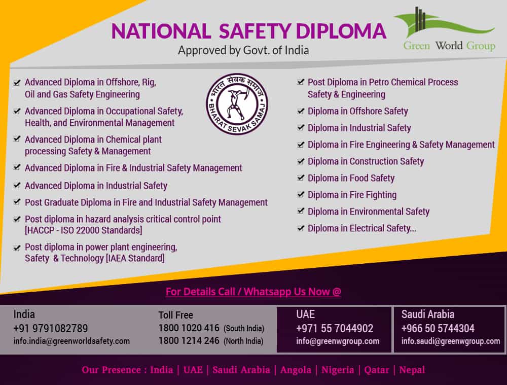 Bss Promoted Corporate Safety Diploma Courses Green World Group Green World Group 