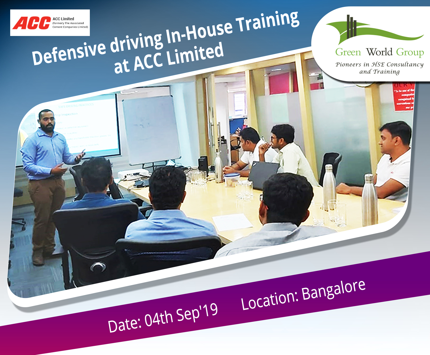 Defensive driving training ACC Limited Bangalore