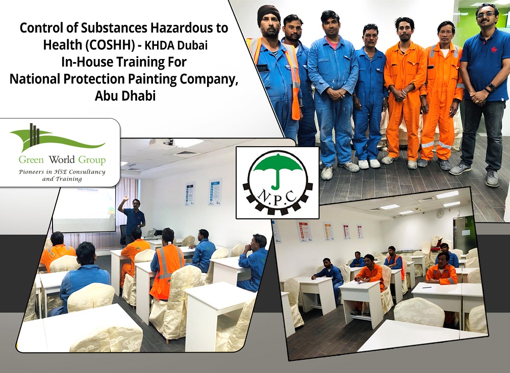 Control of Substances Hazardous to Health (COSHH) In-House Training For National Protection Painting Company, Abu Dhabi