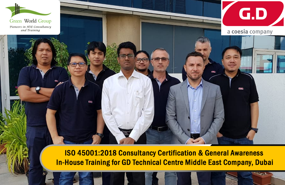 ISO 450012018 Internal Audit & General Awareness In-House Training for GD Technical Centre Middle East Company, Dubai
