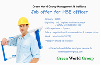 You are currently viewing Job offer for HSE officer in Abu Dhabi