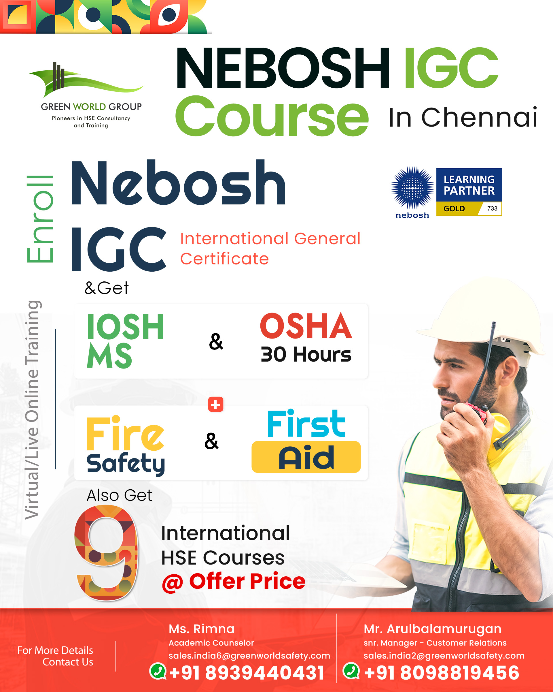 Read more about the article GWG’s for Nebosh IGC in Chennai BATCH celebration!!…