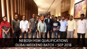 Read more about the article NEBOSH HSW DUBAI WEEKEND BATCH – SEP 2018