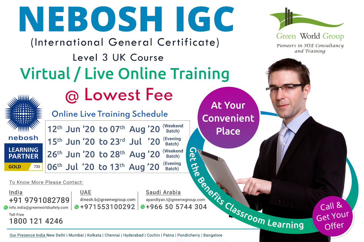 You are currently viewing NEBOSH IGC Training through Virtual Online Classroom Mode