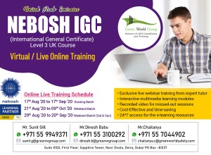 Read more about the article Enroll Nebosh IGC Course Online Live Training in Dubai