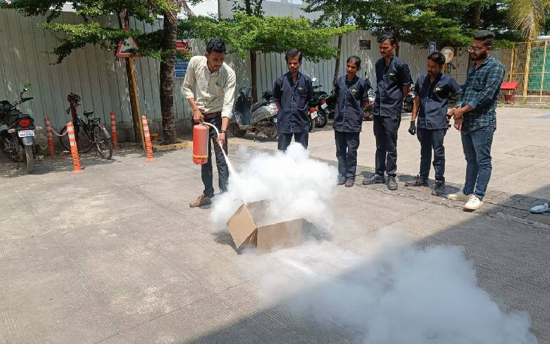 Fire safety training for employee