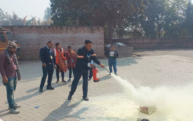 Fire safety training for employees